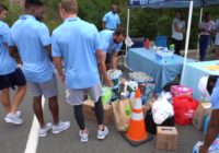 UNC football team joins Florence relief efforts