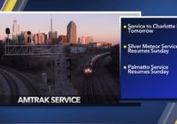 Limited Amtrak service to resume after Florence