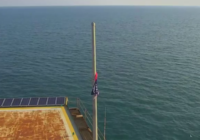 LIVE: Frying Pan Tower raises new American flag, plans to auction off old flag to support Florence victims
