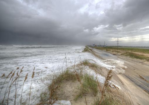 Florence causes ocean overwash on Outer Banks