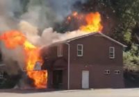 Florence flooding: Mudslide causes large fire at North Carolina bank