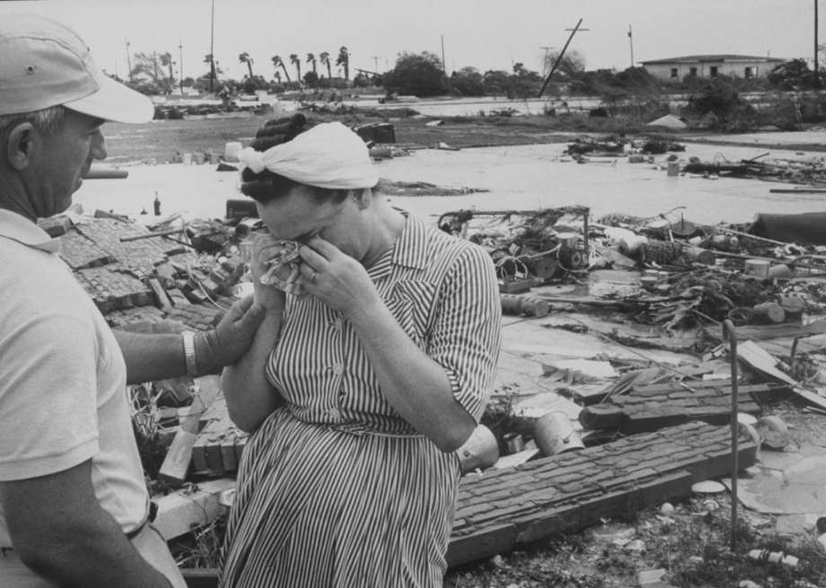 September 10, 1961 – Forty-six people were killed when Hurricane Carla makes landfall. Potentially more deaths were averted by one of the largest evacuations in history. Photo: Grey Villet, Time & Life Pictures/Getty Image