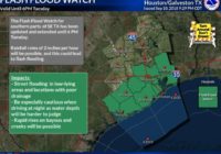 SE Harris, Galveston counties wake up to flash flooding