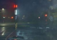 Sign explodes from hurricane winds