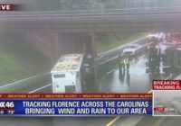 Truck overturns on I-85 during Florence