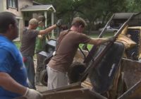 Red Oak Community Hard At Work Cleaning Up After Heavy Rain, Flash Floods