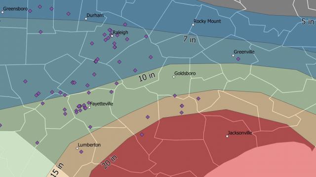 Rainfall and high-hazard dams