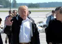 Trump arrives in North Carolina after Hurricane Florence