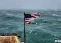 Auction begins for resilient US flag ripped by Florence. Bidding at $2,550 and rising.