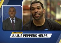 Panthers' Julius Peppers visits Lumberton to tackle Hurricane Florence relief