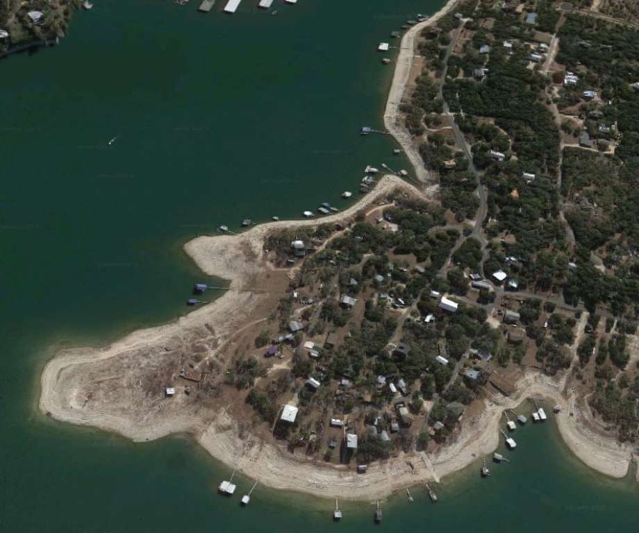 BEFORE: Graveyard Point on Lake Travis. Photo: Google Maps