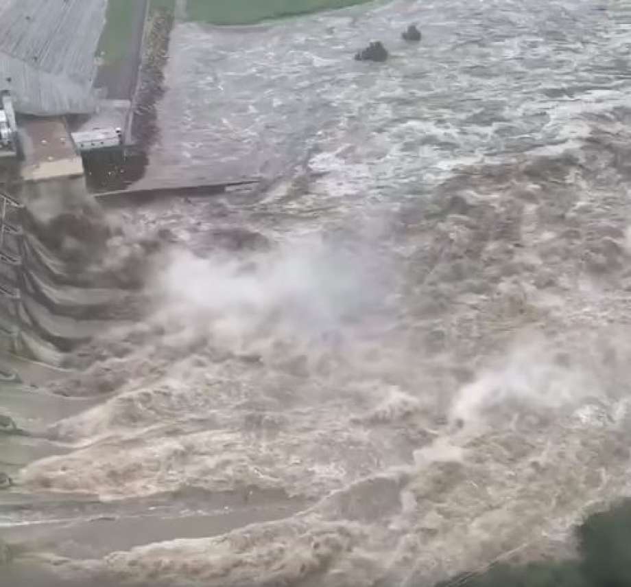 AFTER: Lake LBJ Dam near Horseshoe Bay on Oct. 16, 2018. Photo: Google Maps