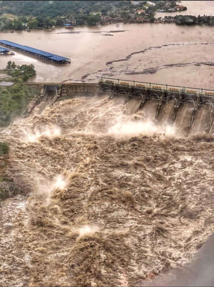 AFTER: Lake LBJ Dam near Horseshoe Bay on Oct. 16, 2018. Photo: Texas Parks And Wildlife Department