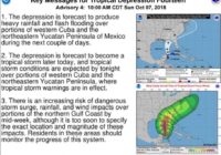 Tropical Storm Michael headed for the Gulf