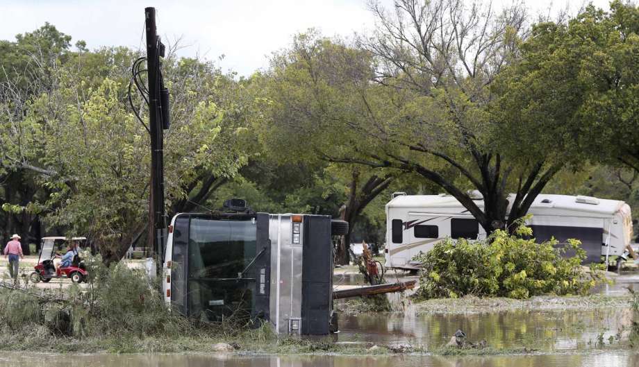 Recreation vehicles are seen strewn about Monday at the South Llano River RV Park &amp; Resort in Junction. Photo: Jerry Lara /Staff File Photo / © 2018 San Antonio Express-News
