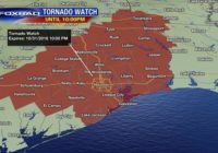 Tornado watch for southeast Texas counties