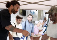 Panthers’ Julius Peppers travels to Lumberton to help victims of Hurricane Florence
