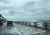 Waves crash over The Battery in Charleston as Tropical Storm Michael races across SC
