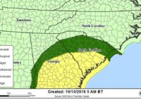 Tropical storm warning issued for Midlands ahead of Hurricane Michael