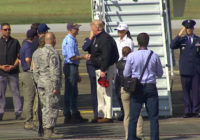 Trump sees hurricane damage first-hand
