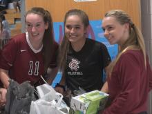 Cedar Ridge volleyball Hurricane Florence drive