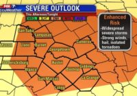 Severe weather threatens Central Texas