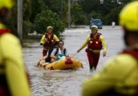 20,000 homes at risk in Australia floods as crocodiles, snakes wash up