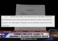 Former ITC employee claims waste dumped
