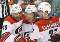 Aho scores in OT, Hurricanes beat Panthers 4-3