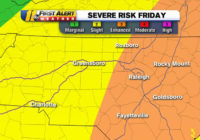 Raleigh, Sandhills areas under enhanced risk for severe weather on Friday