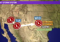 Severe thunderstorms, flash flooding possible in Central Texas Wednesday