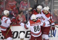 Hurricanes stun defending champion Capitals in 2OT in Game 7