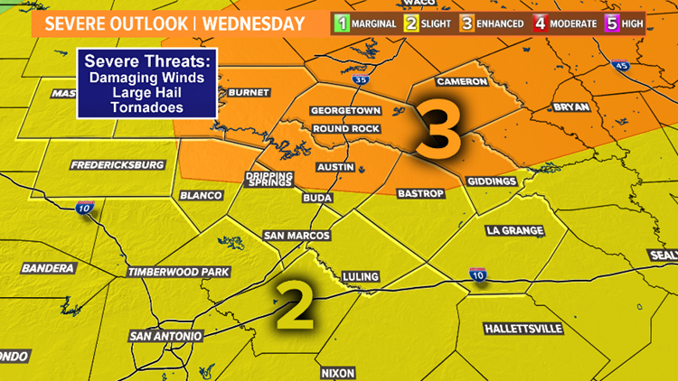 Severe Outlook Wednesday