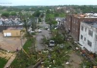 New drone video shows wide scope of Missouri tornado damage