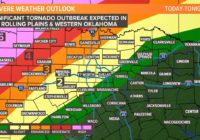 Tornado outbreak likely from Oklahoma into Texas Panhandle