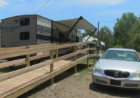 Florence victims face 100-degree days in FEMA trailers