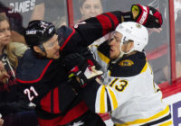 Hurricanes battle Bruins in game 3