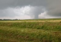 Large tornado reported in Mangum, Oklahoma