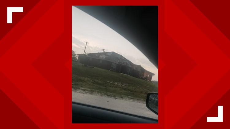 Damaged house after Copperas Cove tornado