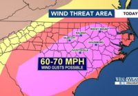 70 mph wind gusts possible this afternoon during severe weather