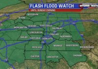 Flash flood warnings sweep through the Carolina's