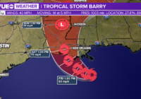 Tropical Storm Barry forecast to make landfall in Louisiana