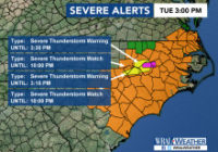 Much of the Triangle under severe weather threat as front moves through