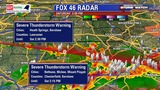 A Severe Thunderstorm Warning was issued on Saturday afternoon for Lancaster and Chesterfield Counties. Download the new FOX 46 Weather App on the Apple App Store or on Google&nbsp;Play for the latest.