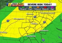 Raleigh, Fayetteville areas could see severe weather this afternoon