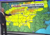 Severe weather moving through Raleigh, Durham, surrounding areas Tuesday evening