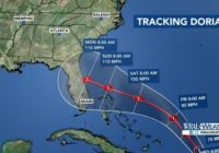 Hurricane Dorian Strengthens to Category 1 Storm