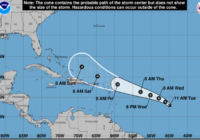 Tropical Storm Imelda forms off Texas coast, Tropical Depression Ten strengthening in the Atlantic