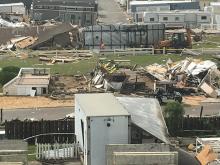 Tornado damage in Atlantic Beach