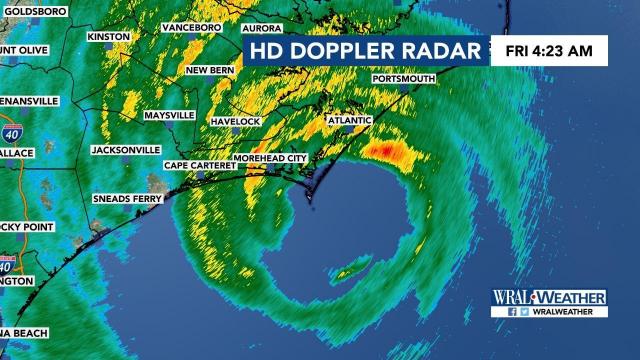 4 a.m. update: Hurricane Dorian ramps up on NC coast
